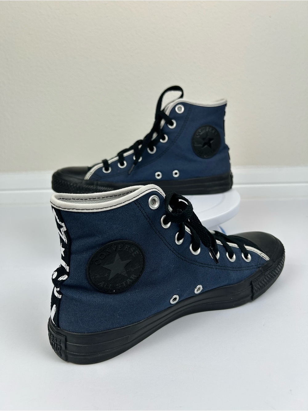 Converse Chuck Taylor All Star By You High Top Sneakers Blue Black Size 8 women